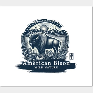 American Bison - WILD NATURE - BISON -14 Posters and Art